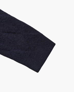 Cárdigan con cremallera y punto de diamante Heritage